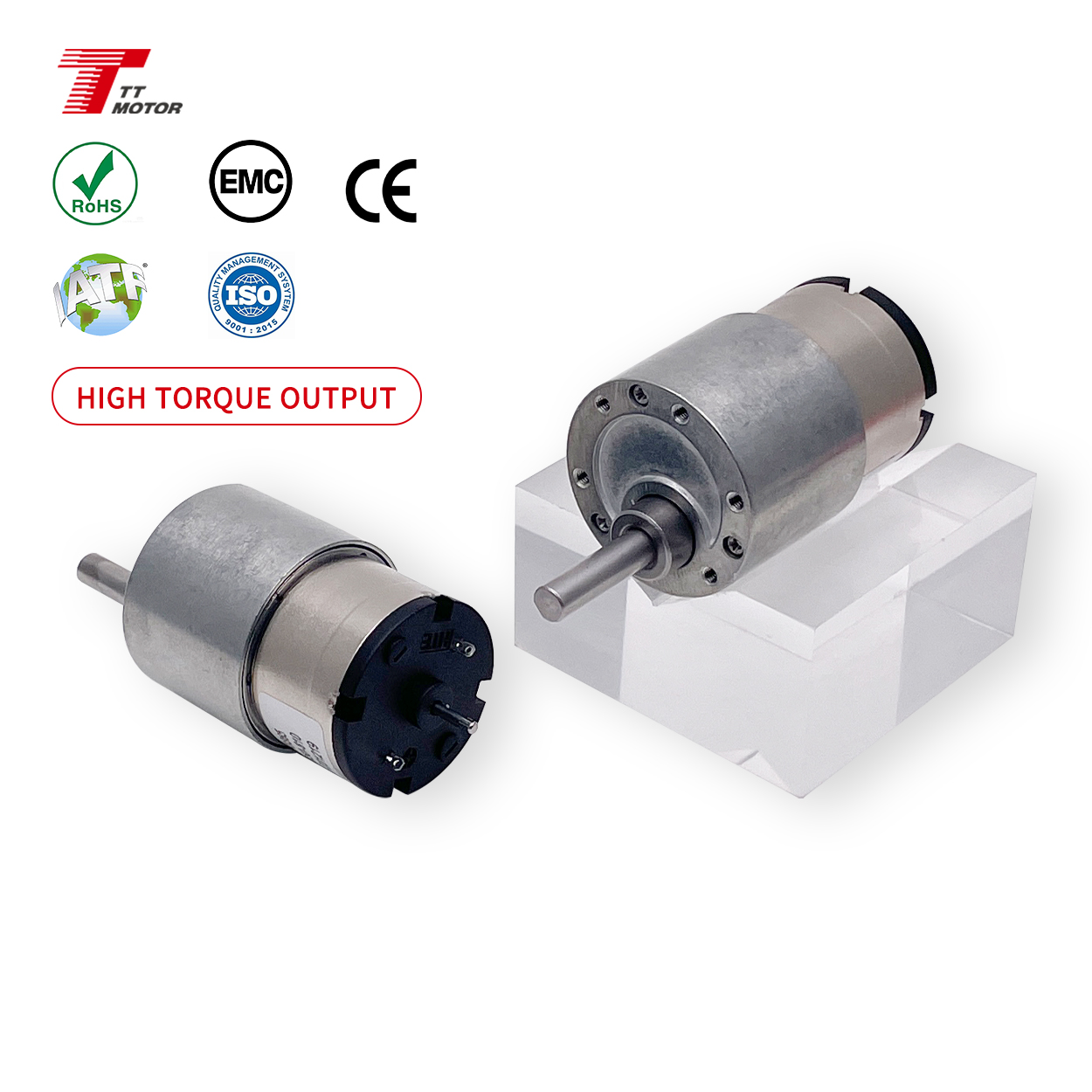 DC 6V/12V/24V Gear Motor JGB37-520 All Metal High Torque Gear Box Electric Motor 7/12/22/35/45/66/107/200/320/600/960RPM