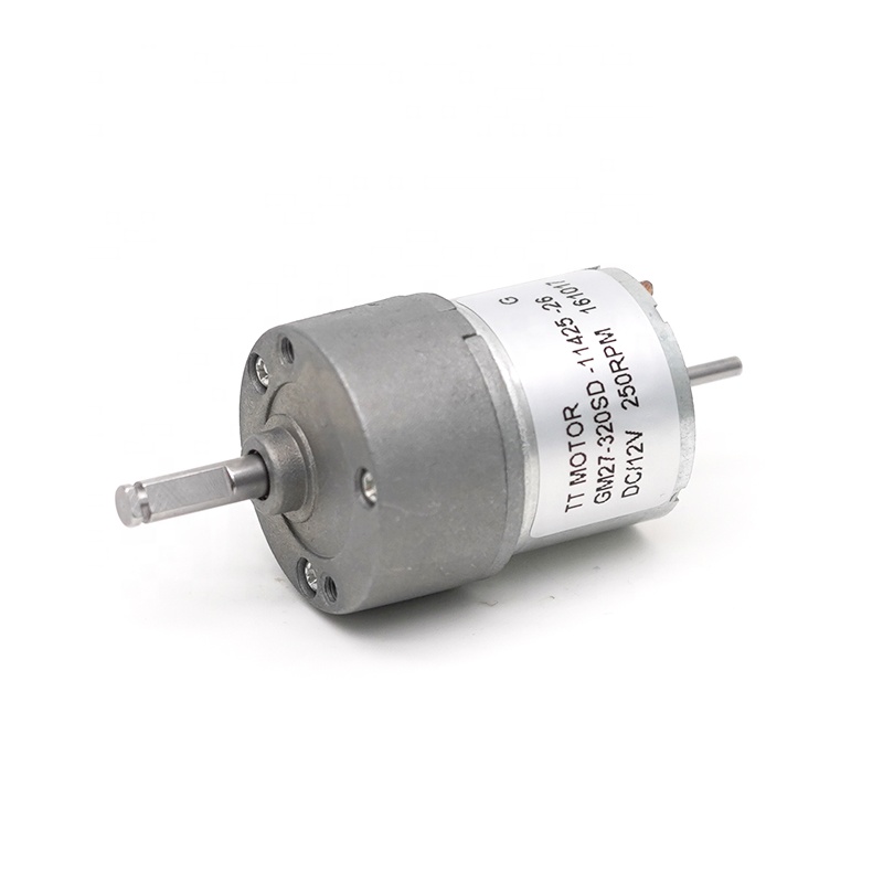 High Torque Low Speed Micro Small Mini Brushed GM27 250RPM 27mm 12V Electric Spur DC Gear Motor