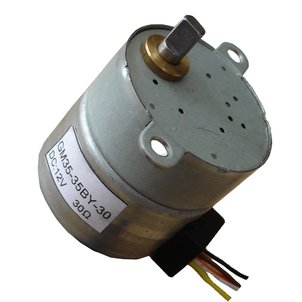 China Manufacturer High Precision 7.5 Degrees 4 Phase 12v 35mm Mini Dc Stepper Gear Motor 35BY With Gearbox Micro Stepper Motor