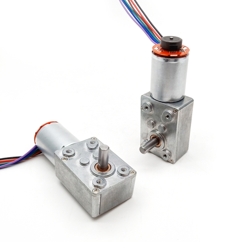Worm Gear Reducer Motor 12 Volt Low Speed 3246 Right Angle Gearbox With Rf-370 Brush Motor