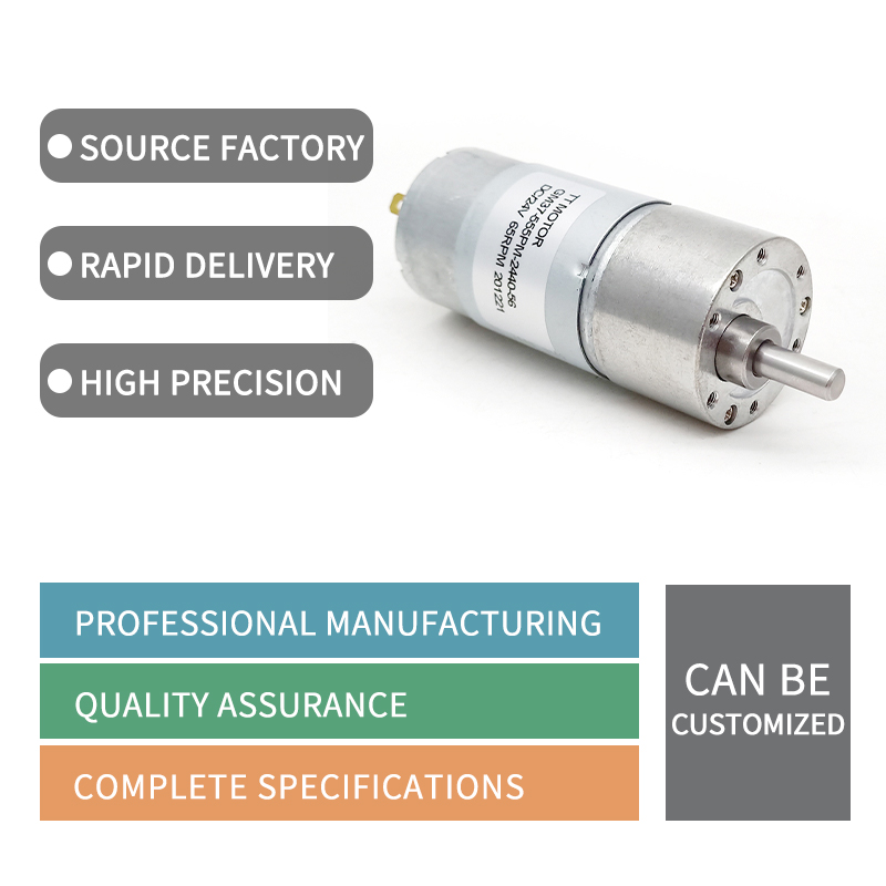 Dc Gear Motor High Torque 37mm Dc 12v 24v IE4 High Efficient High Torque Geared Motor