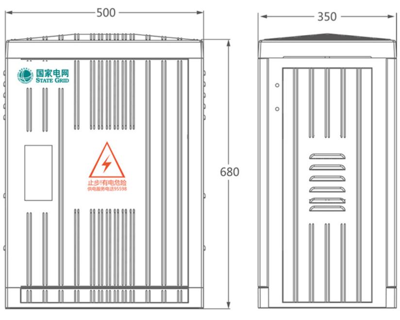 TY-DFW-5A Appearance and installation dimensions
