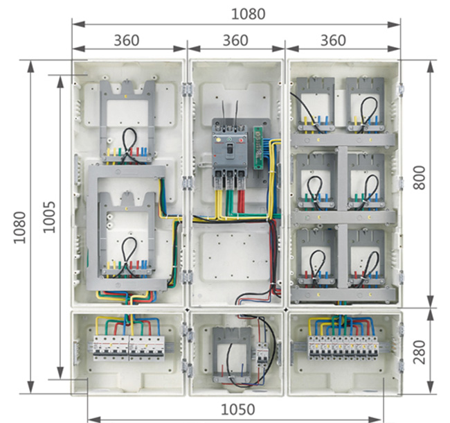 TY-SXD2+SXS2-1B Meter Box Configuration