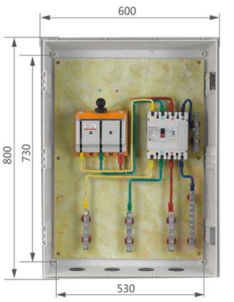 TY-KZX-6A Appearance and installation dimensions