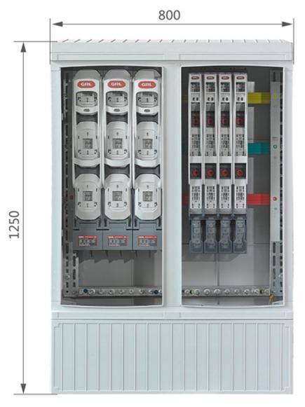 TY-DFW-8F Appearance and installation dimensions