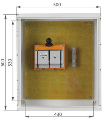 TY-KZX-5A Appearance and installation dimensions