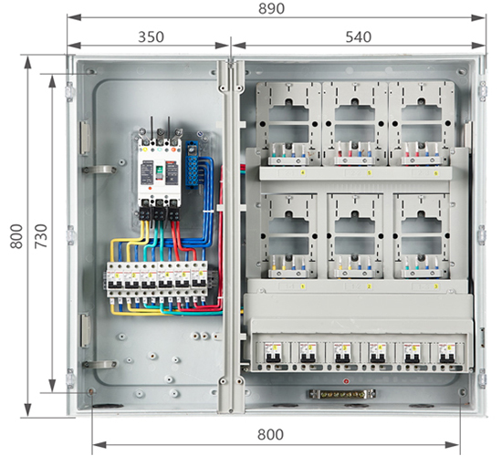 TY-SXD2-6B Model dimensions and configuration diagram