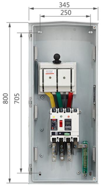 TY-FXX-2F Model Configuration and Installation Dimensions