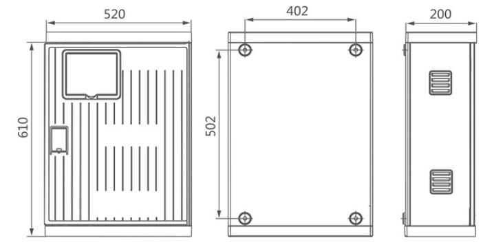 TY-SXS1-AGXJ Model Dimensions and Wiring Diagram