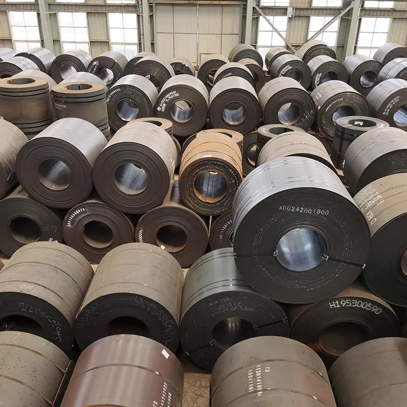 Wholesale carbon steel coil sheet stretched bent medium thickness Q195 Q215 Q235 Q255 Q275 Q355 Ss400 carbon steel strip in coil Manufacturers, Factory
