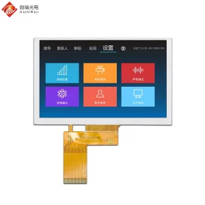 Custom 5 inch TFT LCD module 800x480 RGB 40pin 350nit IPS screen