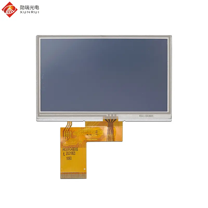 Custom 4.3 inch 480×272 TN TFT LCD display with resistive touch panel Supplier, Factory