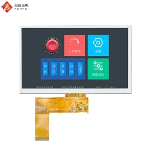 China 7 inch 800x480 RGB 40pin 450nit TN TFT LCD Display