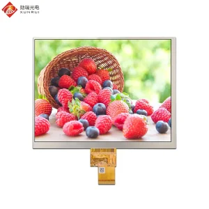 China 8 inch 1024x768 LVDS 40pin interface 300nit IPS TFT LCD module