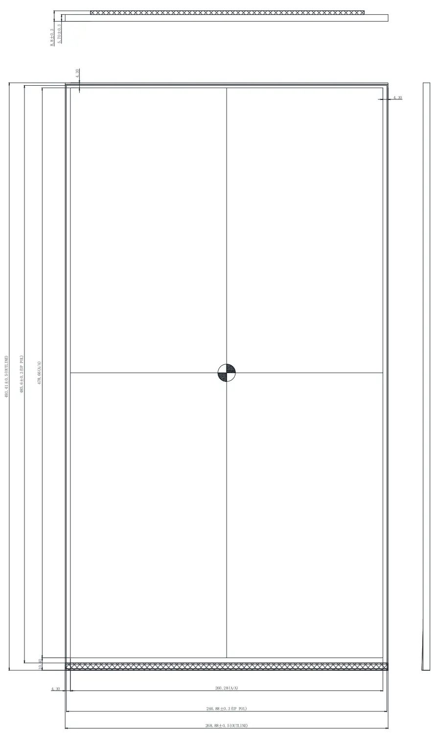 21.5 inch Mechanical Drawing