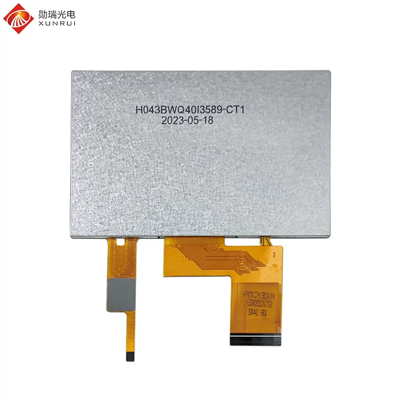 Custom 4.3 inch 480×272 IPS TFT LCD display with capacitive touch panel Manufacturer, Factories