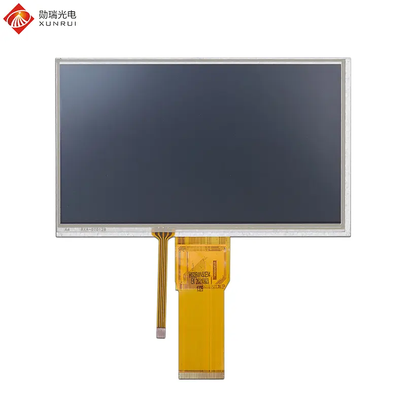 Custom 7 inch 800×480 TN TFT LCD display with resistive touch panel Supplier, Factory