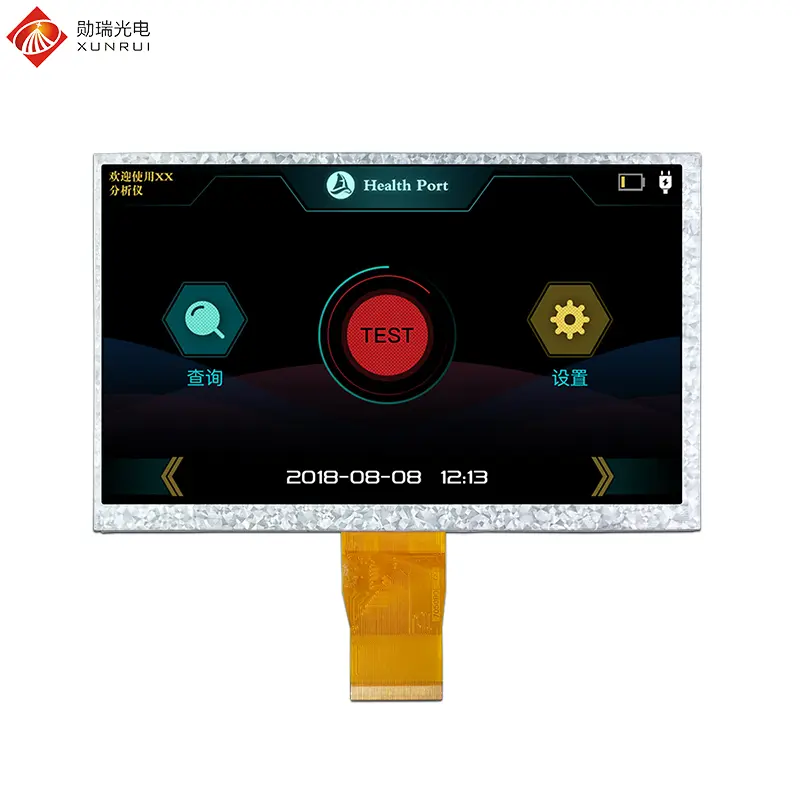Custom 7 inch 1024×600 RGB 50pin 350nit TN TFT LCD Display Manufacturer, Supplier