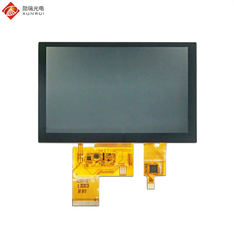 Custom 5 inch 800×480 TN TFT LCD display with capacitive touch panel Manufacturers, Suppliers