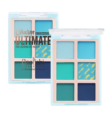 Six Color Dazzling Pearl Matte Eyeshadow Palette