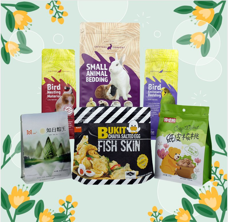 Cheap Plastic Food Packaging Stand Hot Sealed Gravure Digital Air-Tight Child Proof Glossy Colorful Beauty Bag