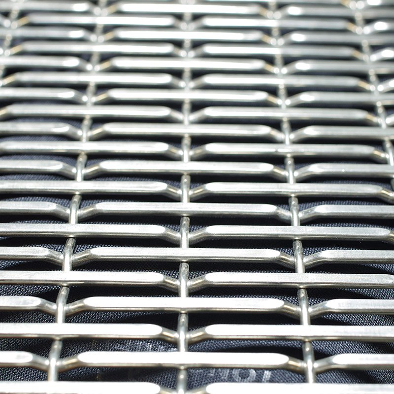 Matte Finish Elegant Decoration Metal Woven Mesh for Art Gallery Entrance Doors