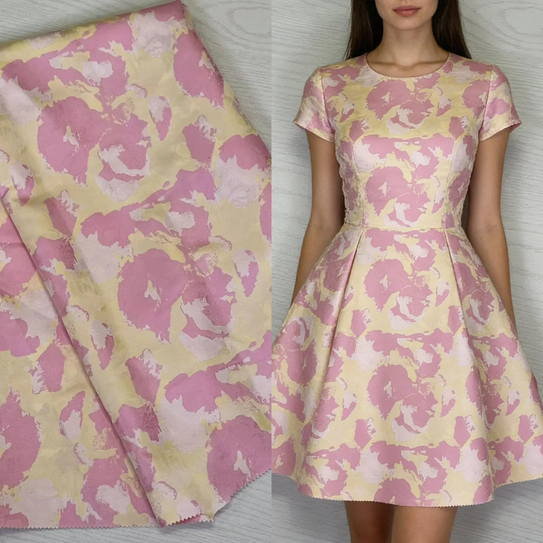 Trendy Retro Style! 2026 Abstract Camouflage Texture Polyester Fabric, Multi-Color Options for Fashionable Outfit Decoration.