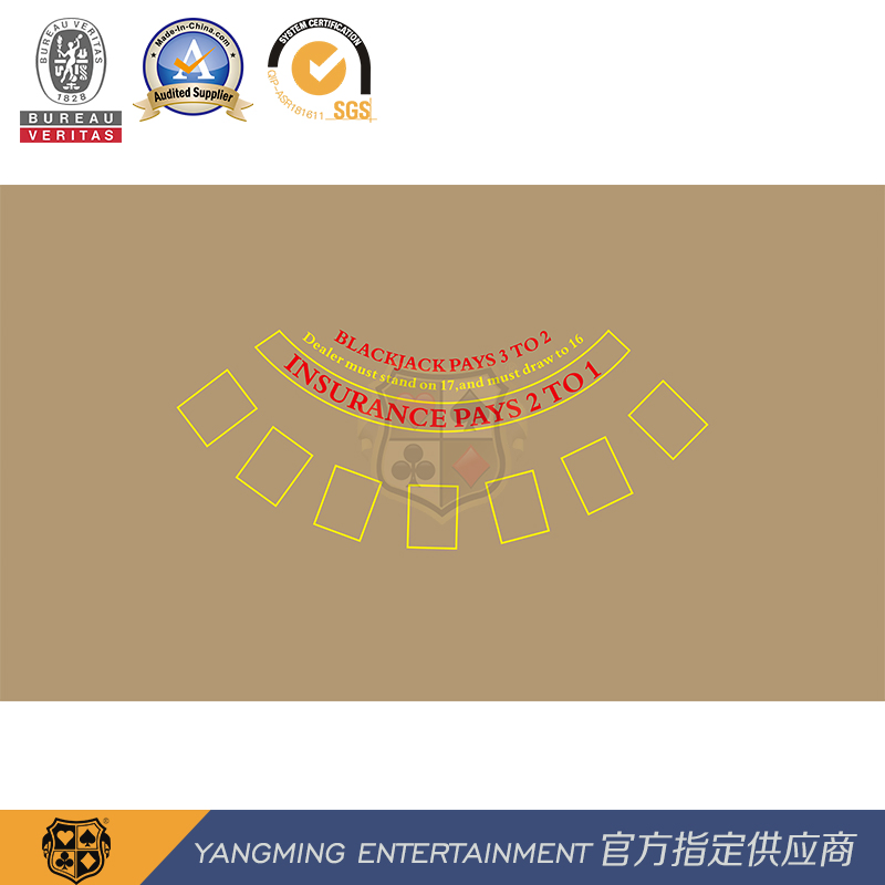 International Standard Casino Black Jack 7 Cards Manufacturers Customized Game Waterproof Layout