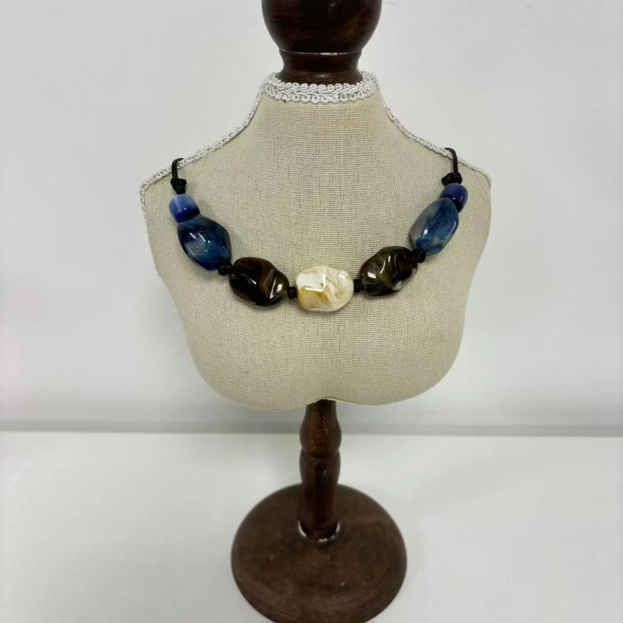 Resin Retro National Style Long Sweater Chain Necklace