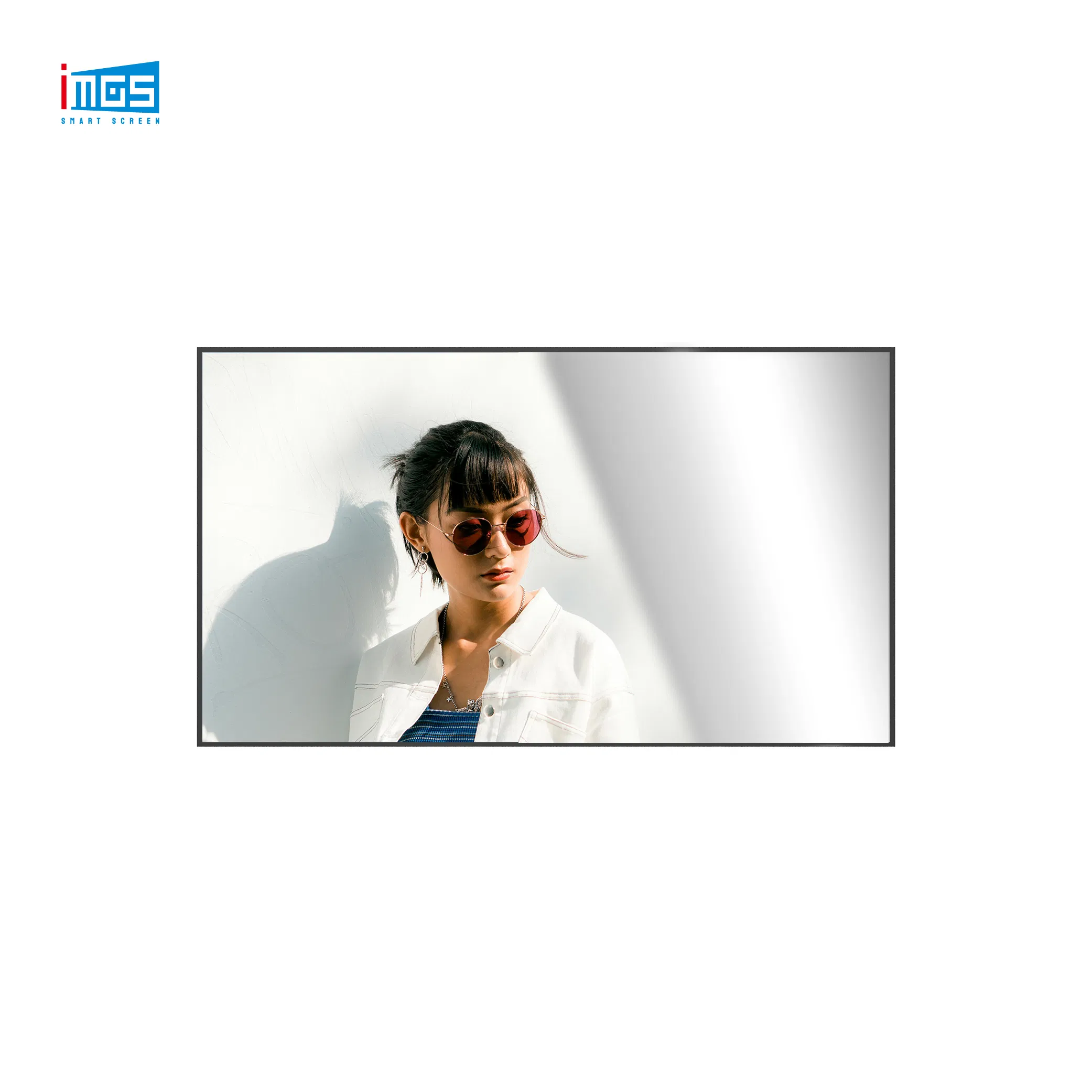 55 Inch Magic Mirror Screen Kiosk Display Digital Signage for Beauty Shop