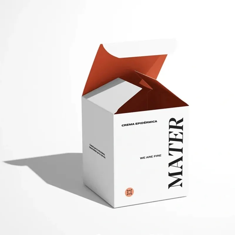 Elegant Custom Gold Foil Cosmetic Packaging Box Design for Beauty Products