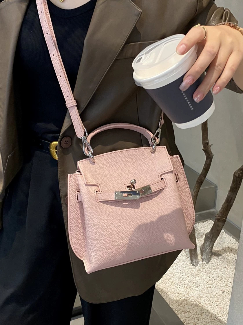 2025 New Style Women's Handbag Fashionable and Versatile Retro Top-Grain Leather Bag Shoulder Sling Leather Bag