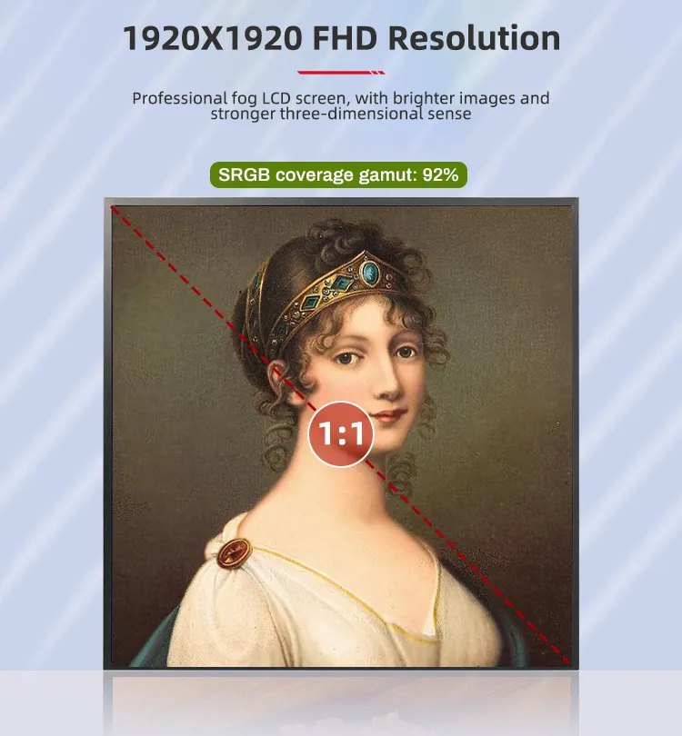 Square LCD Display View 3