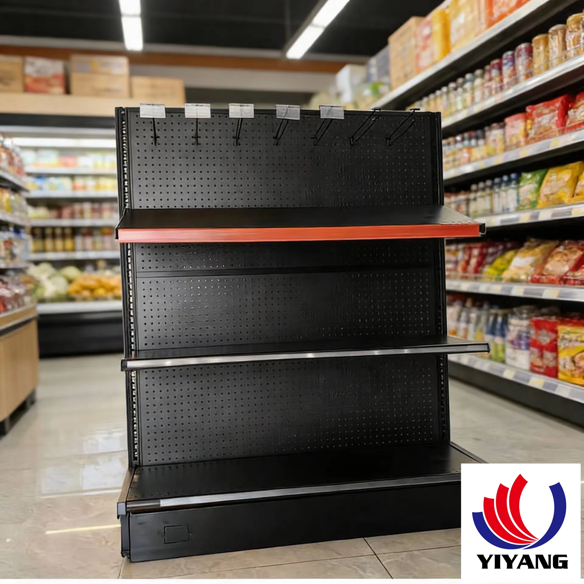 Modern Powder Coated Snack Display Shelf for Versatile Storage Solutions