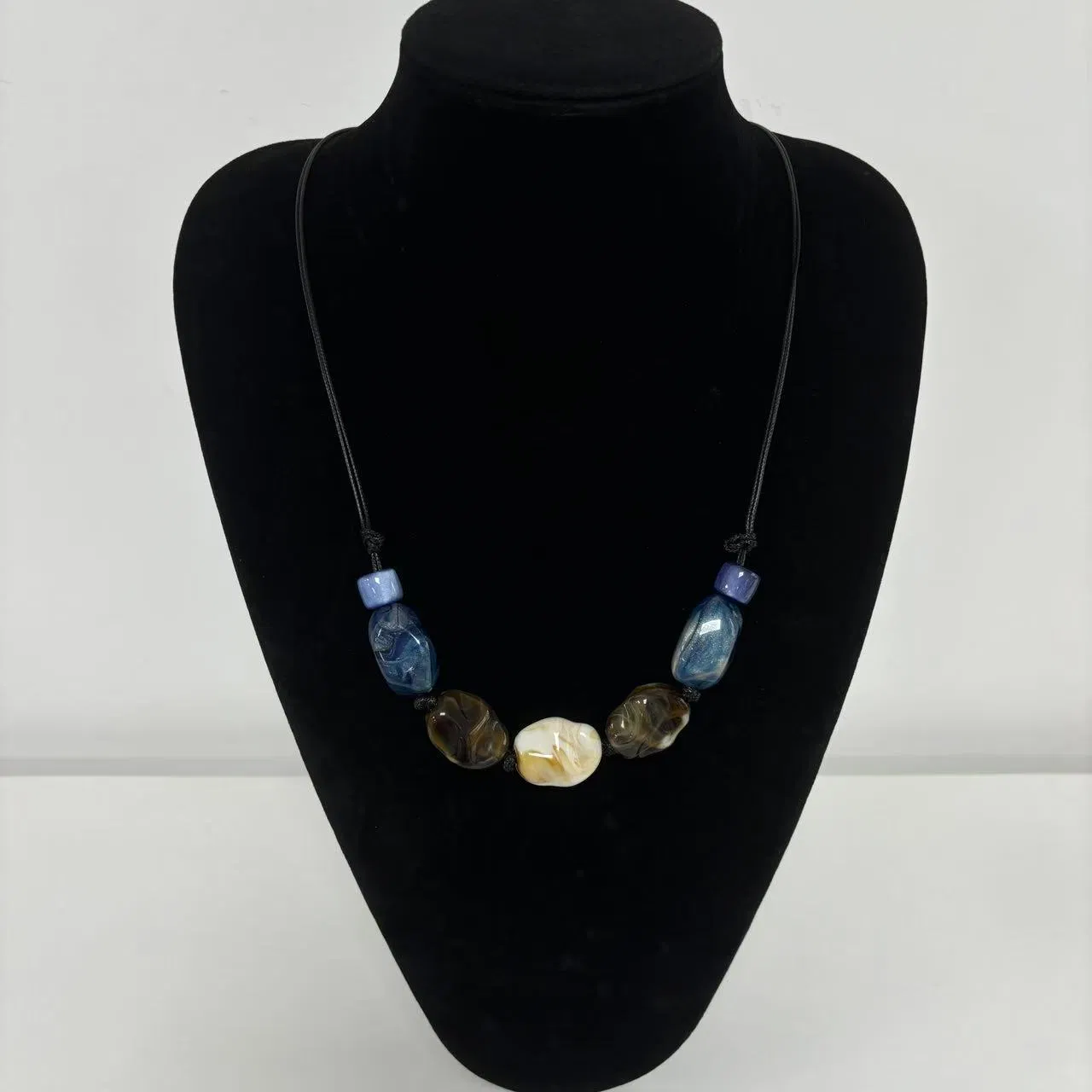 Resin Retro National Style Long Sweater Chain Necklace