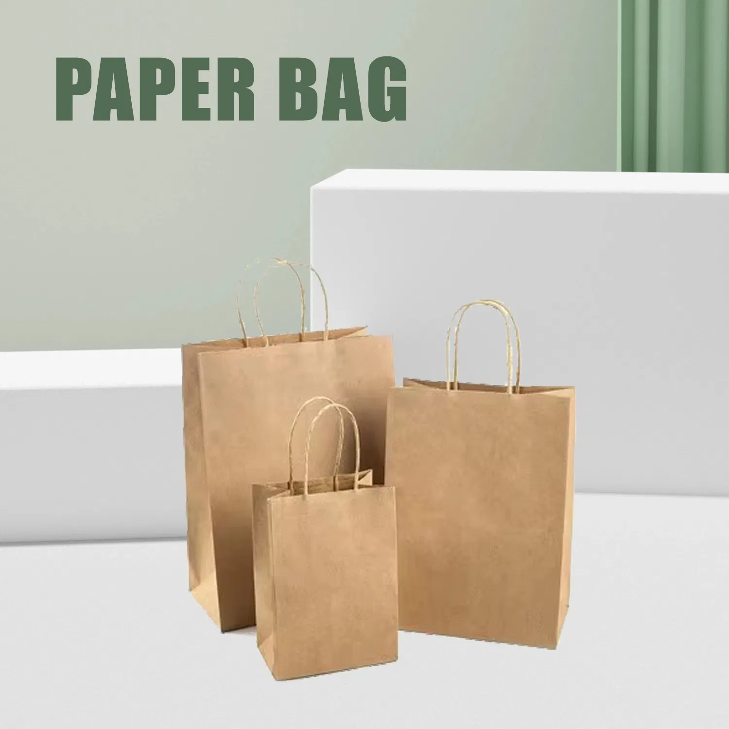 Kraft Paper Shopping Bags Bulk