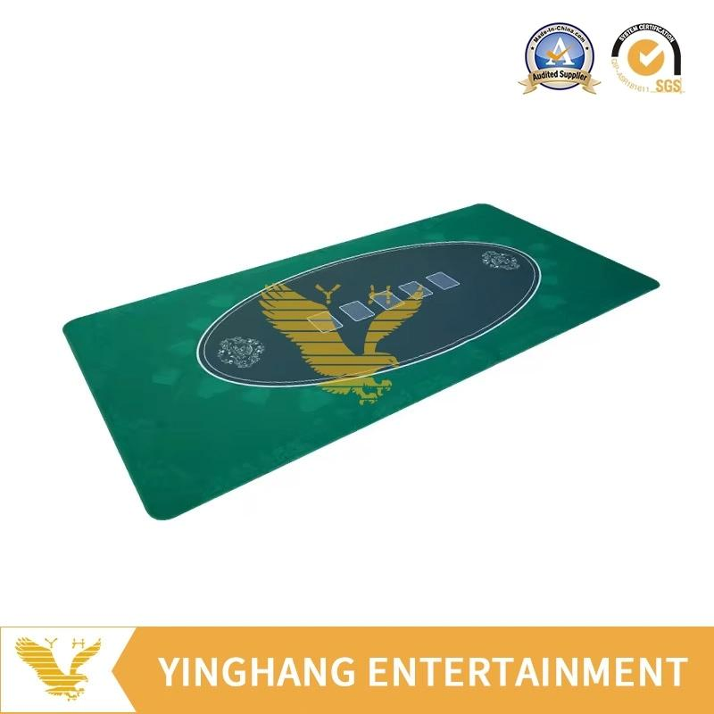 Yh Easy to Carry Blackjack Poker Layout Rubber Mat Casino Simple Poker Table Top