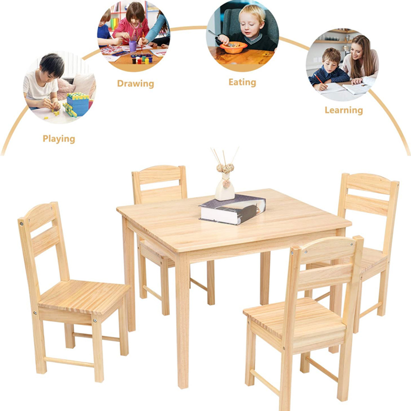Natural Wood Montessori Environment Layout for Preschool Education Centers