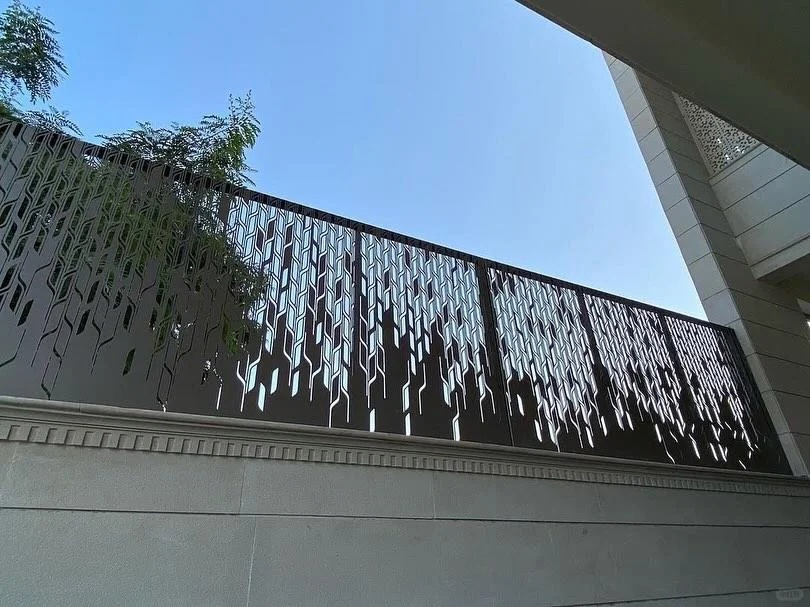 Premium Garden Fence with Wrought Iron and Modern Aesthetics