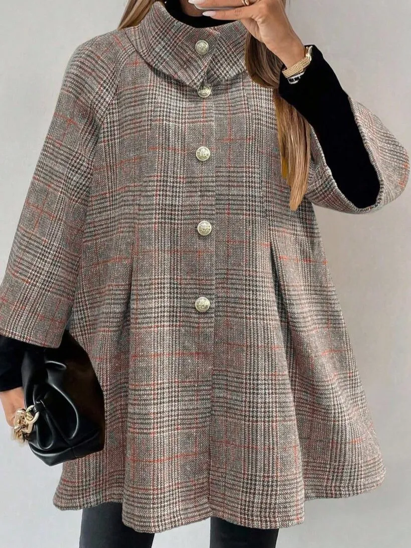 Plaid Coat View 1