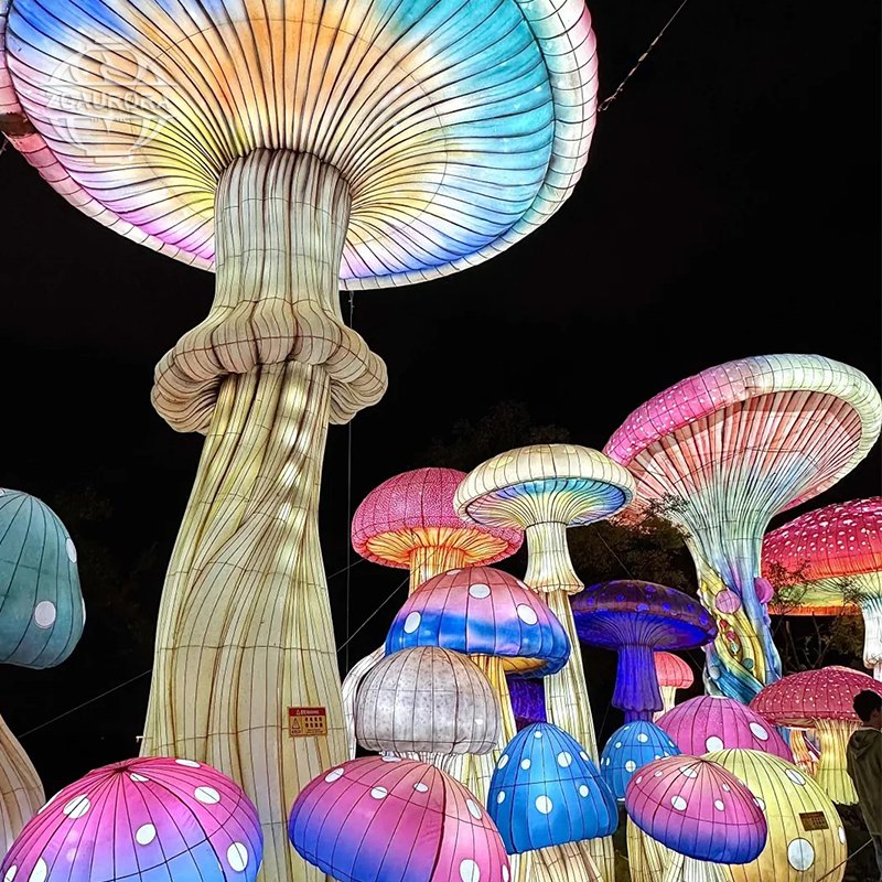 Tropical Rainforest Fantasy Plant Mushroom Lantern Exhibition