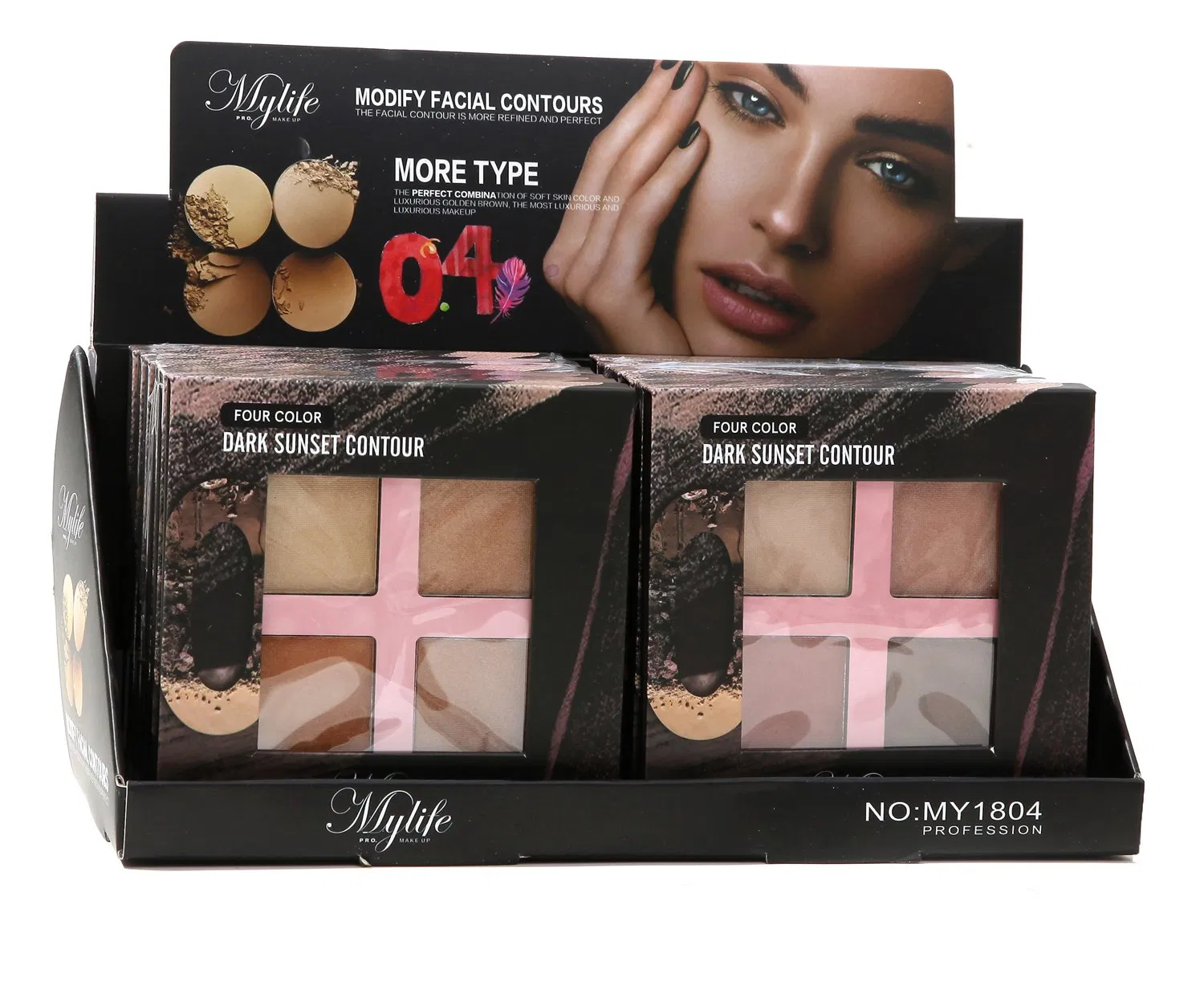 Mylife Brand Custom Contour Palette Private Label 4 Color Makeup Contour Palette Paleta De Contorno