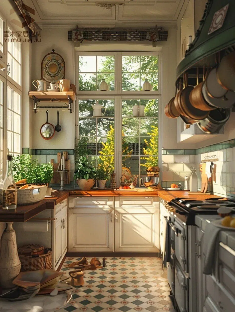 Luxury Retro Style Classic Furniture High End Style Solid Wood Kitchen Cabinet