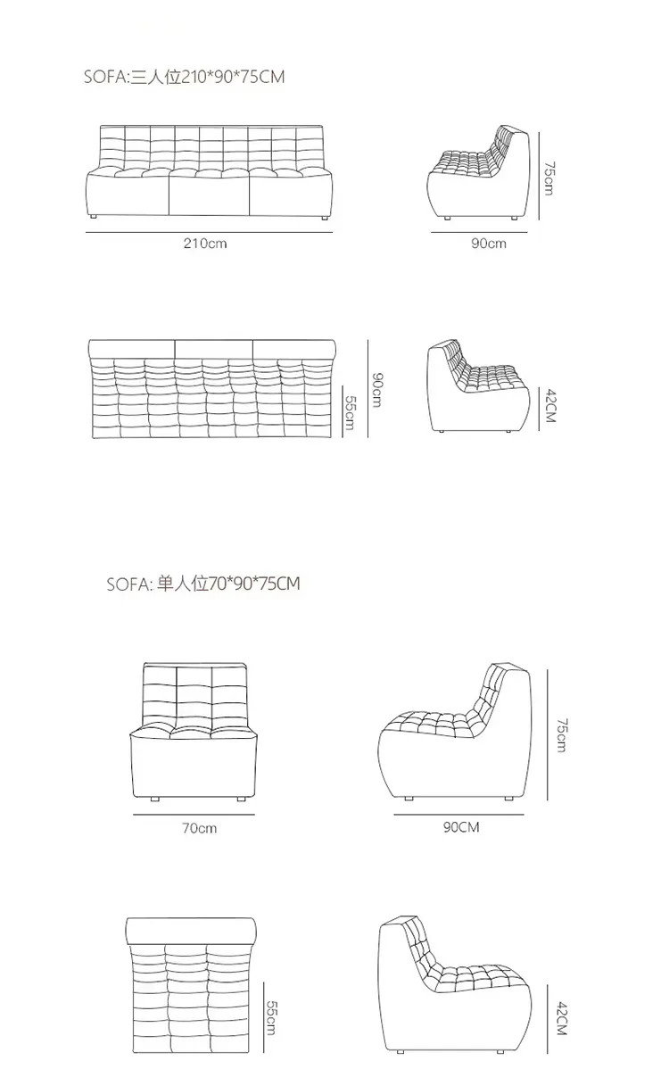 Waffle Sofa Display 7