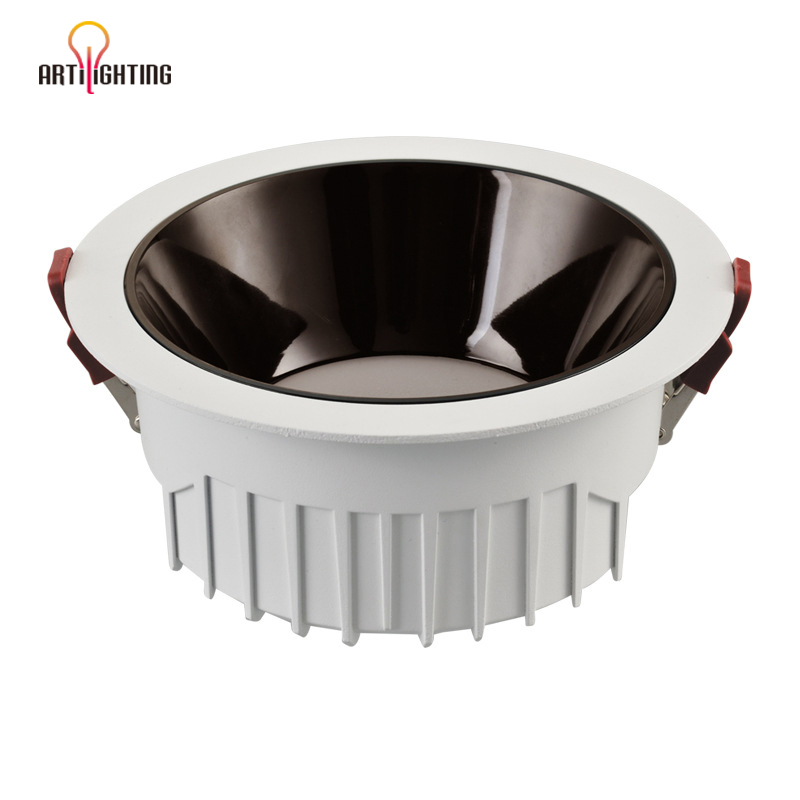 Artilighting Zhongshan Factory Hotel Project Ceiling Spot Lamp Down Lighting Anti-Glare Recessed LED Downlight with CE RoHS