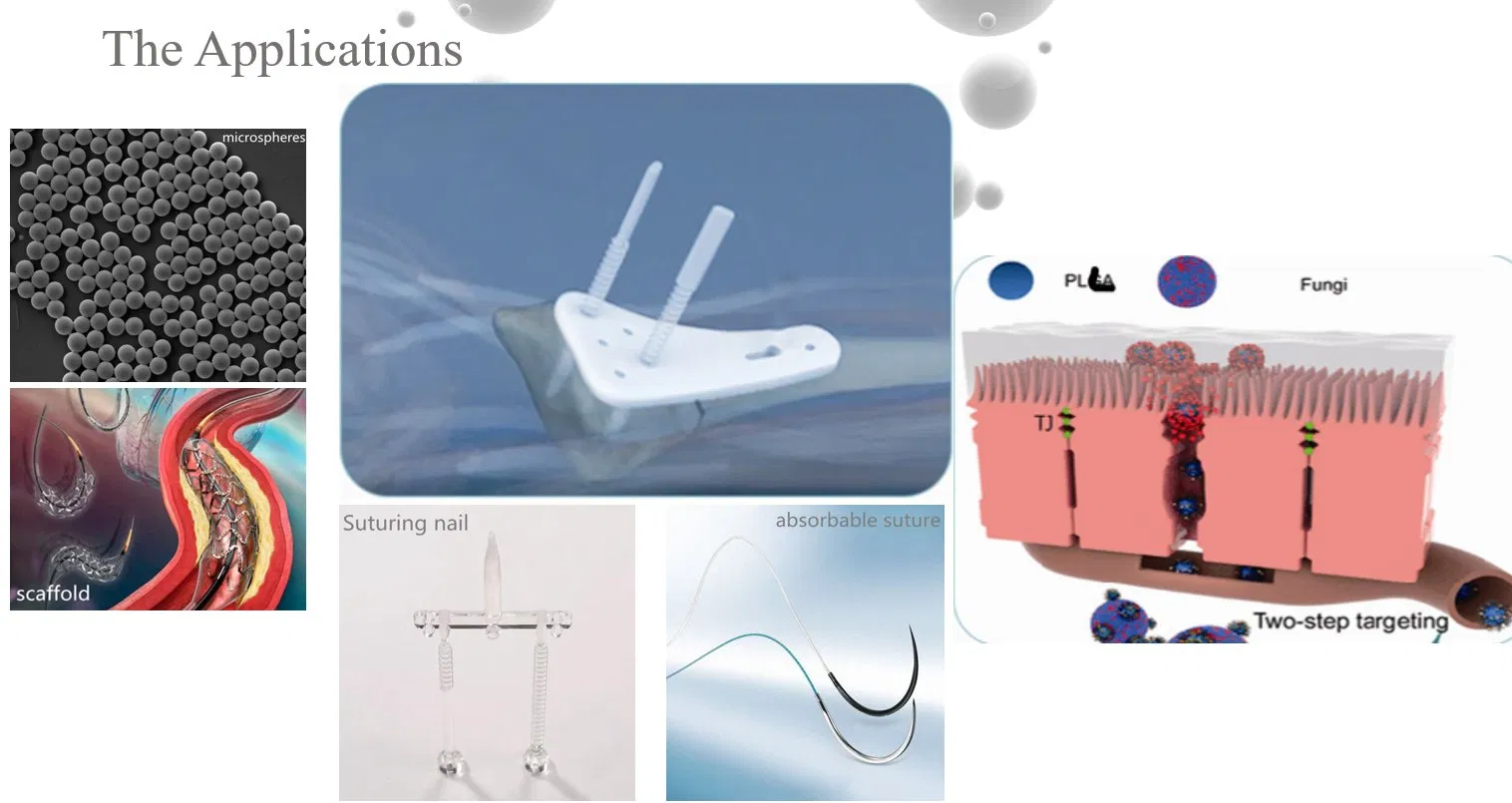 Customizable Particle Size Medical Grade 99.9% High Purity Biodegradable Plla Microspheres Powder for Aesthetics Use and Drug Delivery