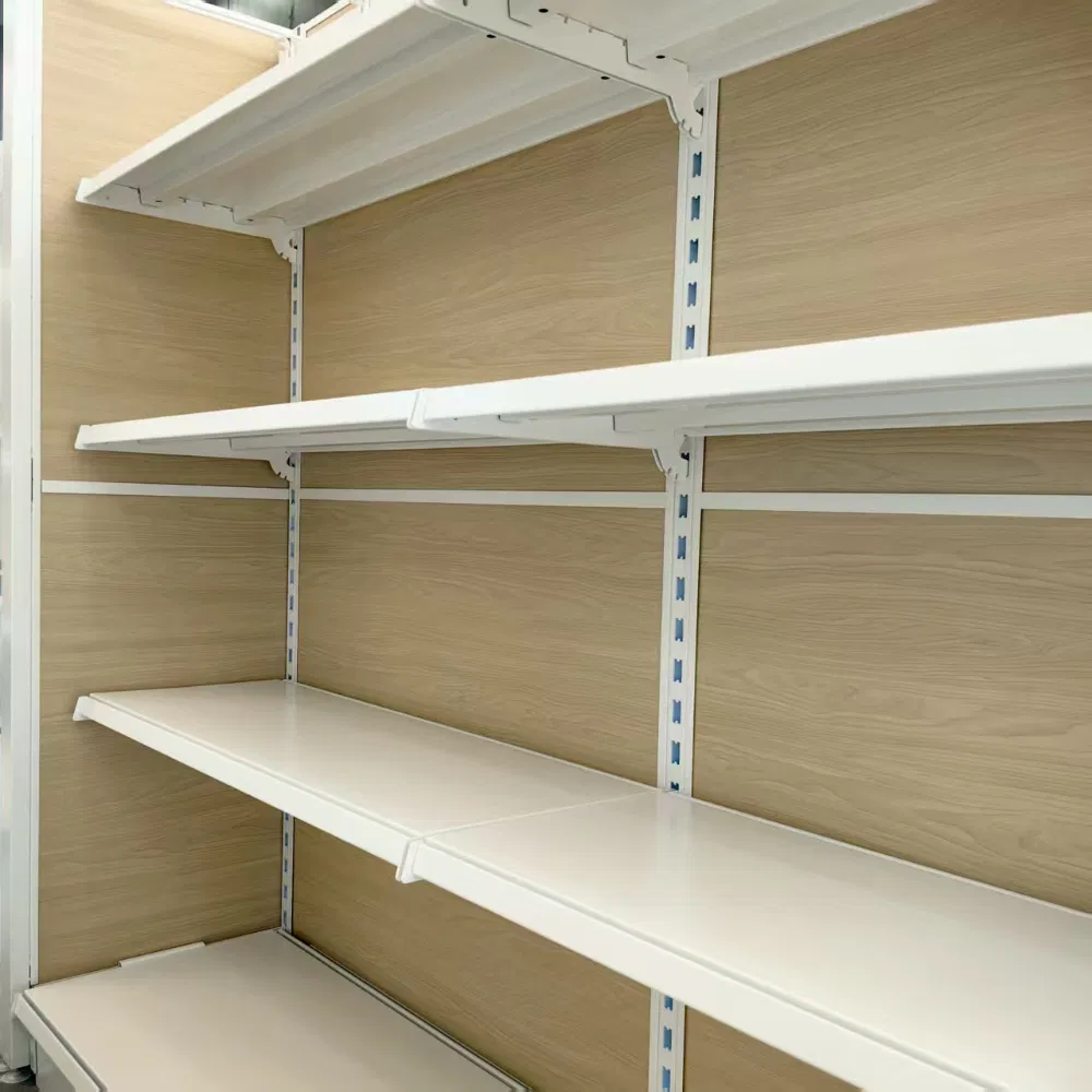 Wire Mesh Shelves for Supermarket Displays and Merchandising Display Stands