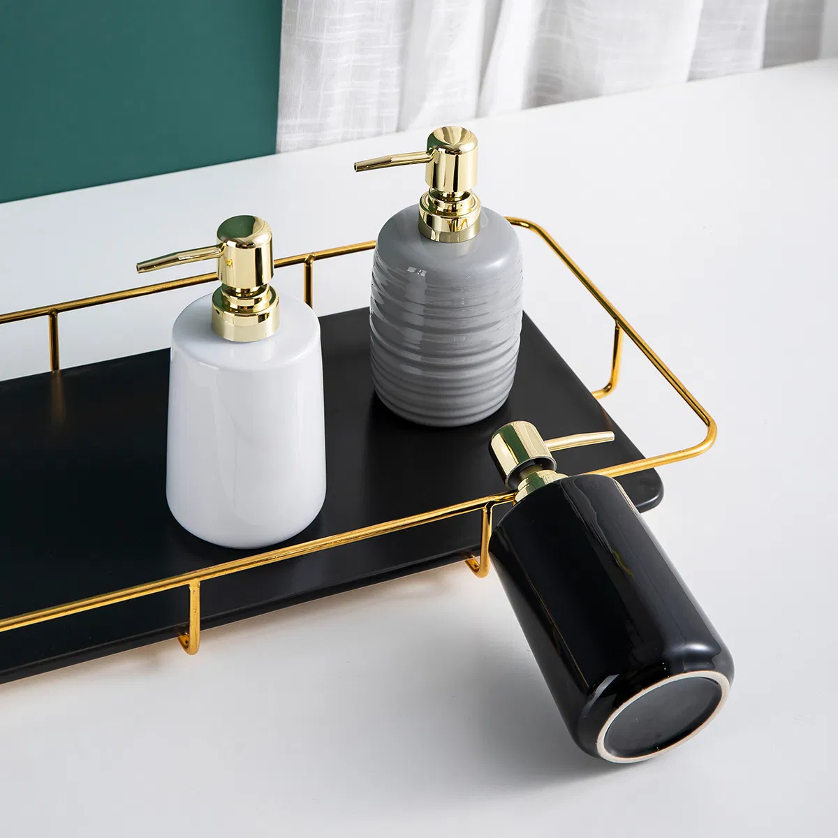 Bathroom Accessories 400 Ml / 13.5 FL-Oz Minimalist Fancy Soap Dispenser Bathroom Products Soap Dispenser