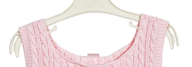 Spring Autumn Popular Pink Floral Knitted Jumper for Girls