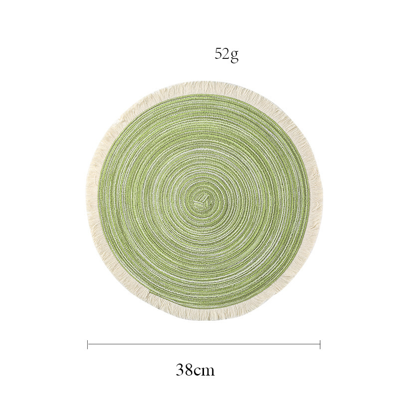 Minimalist Stylish Round Placemat Heat-Resistant Waterproof Table Mat Sublimation Products